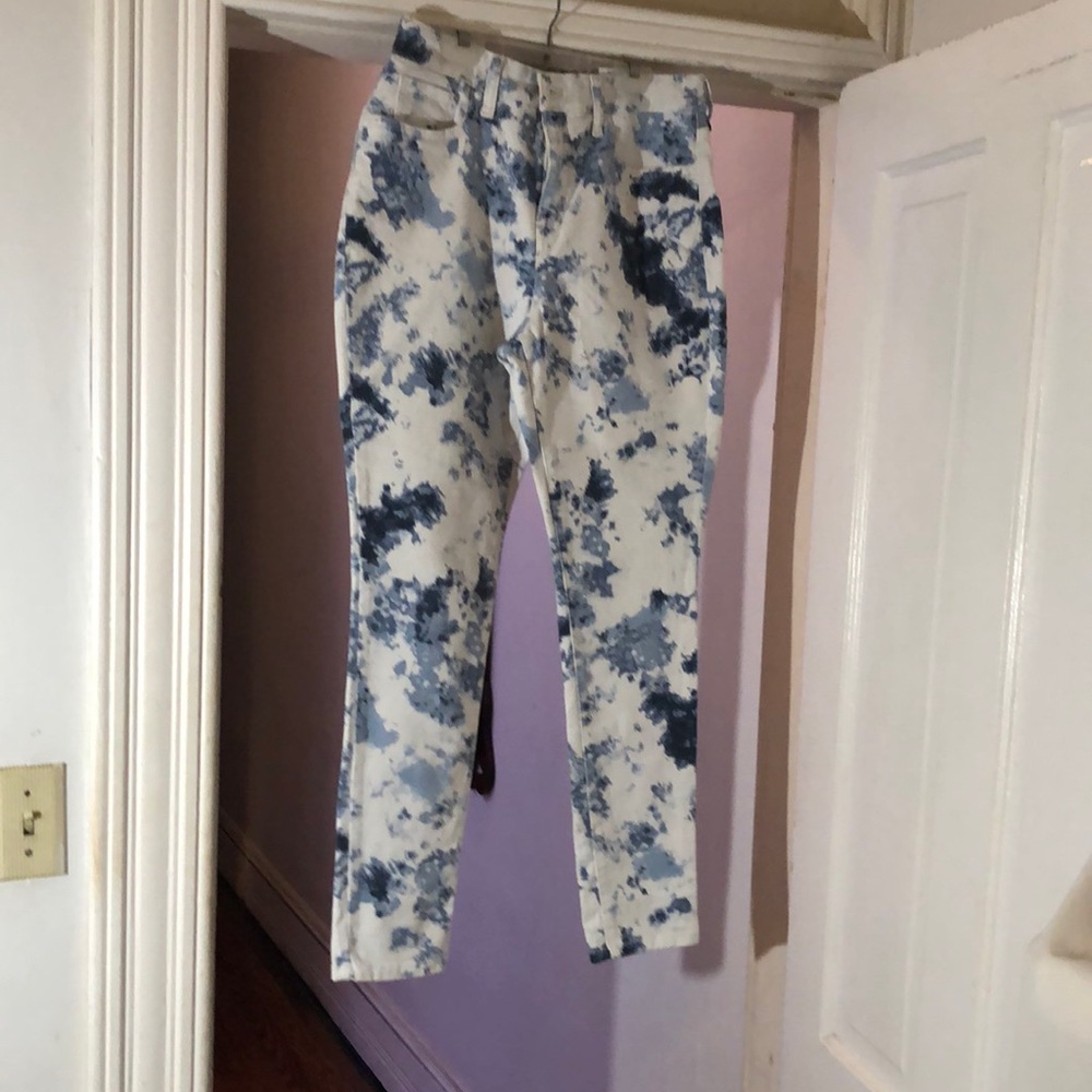 Style & Company Skinny Ankle Tye Dyed Jeans